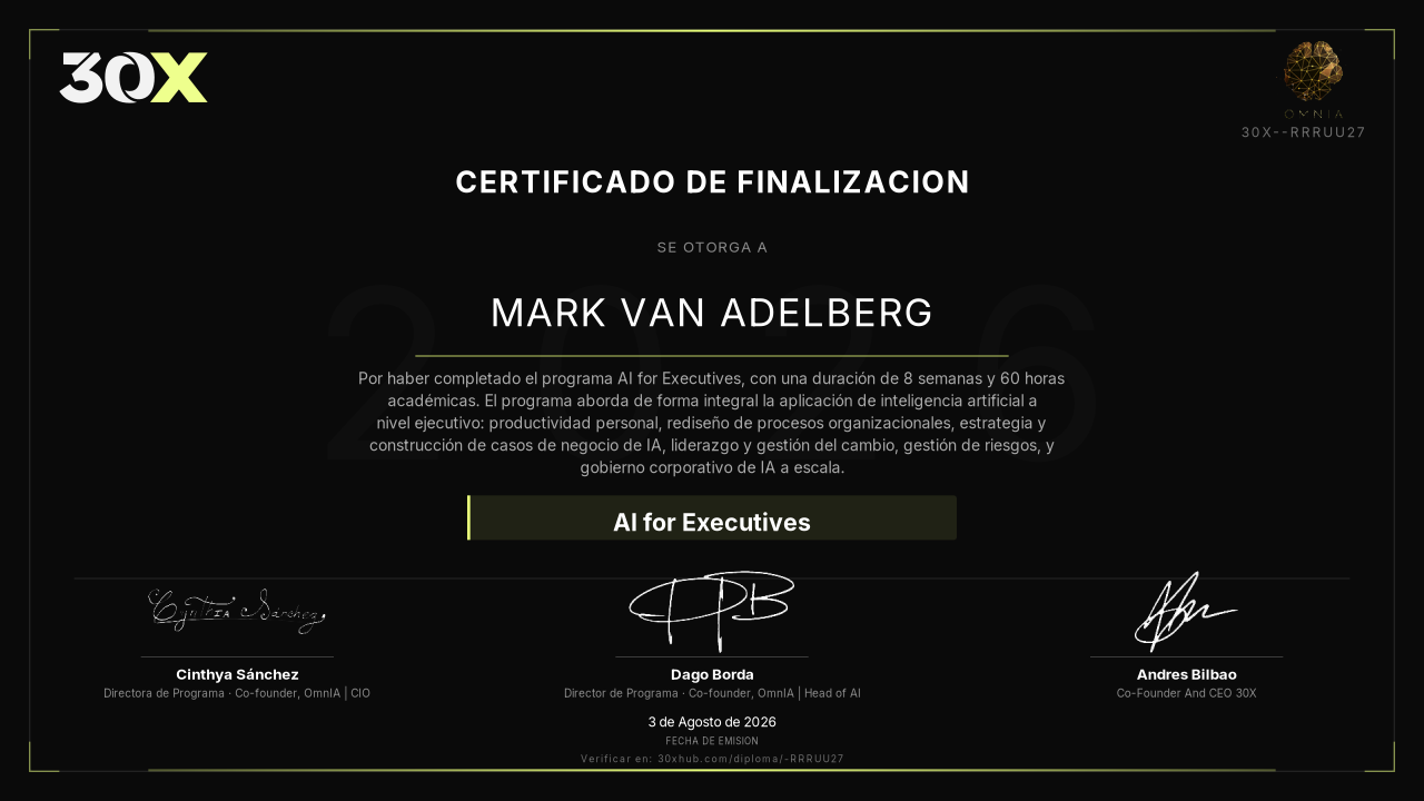Diploma de AI for Executives