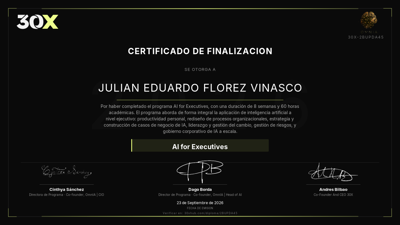 Certificado de AI for Executives