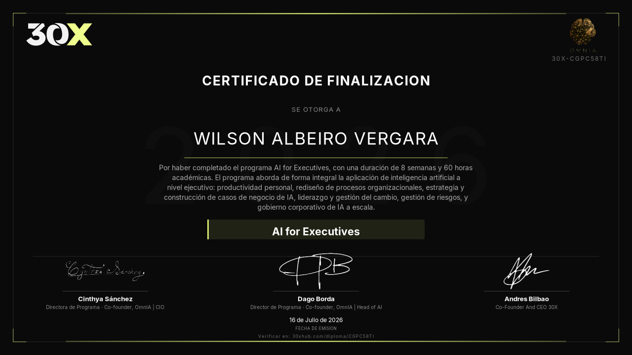 Diploma de AI for Executives
