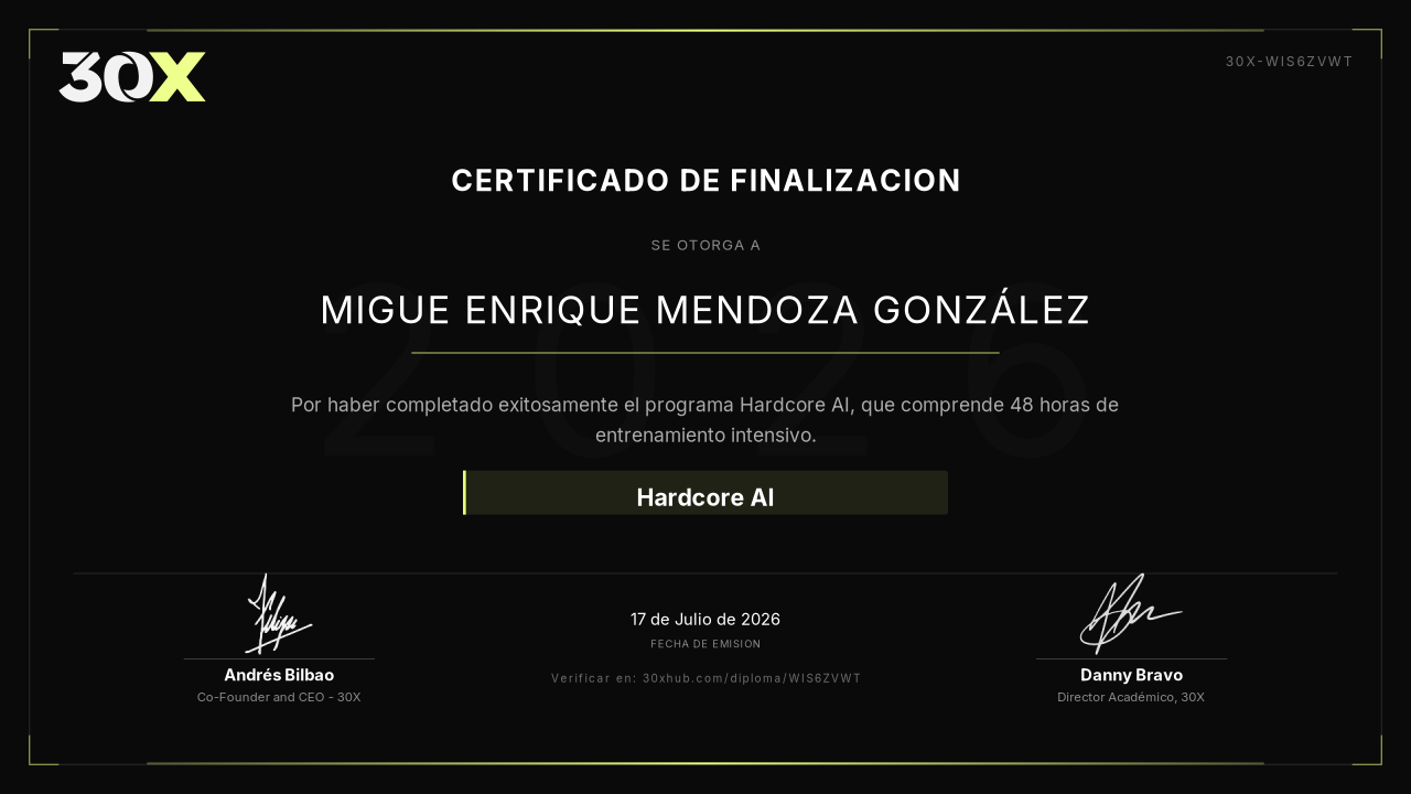 Diploma de Hardcore AI