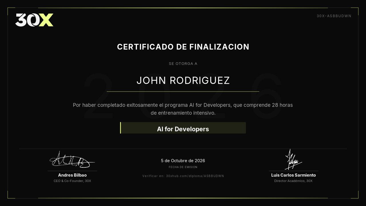 Certificado de AI for Developers