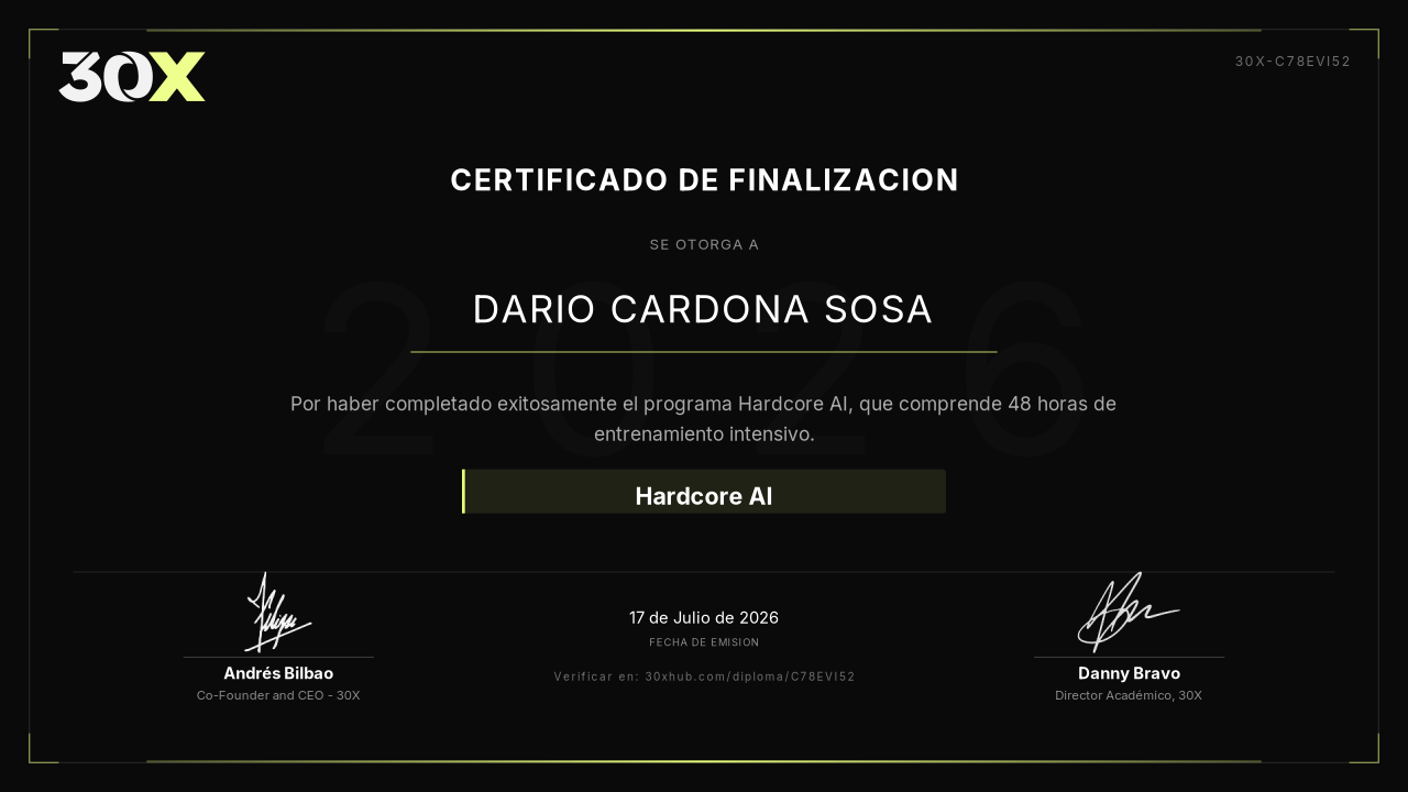 Diploma de Hardcore AI