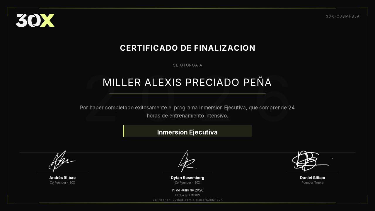 Diploma de Inmersion Ejecutiva