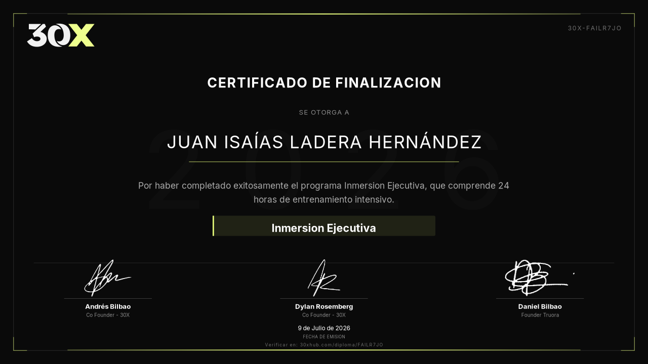 Diploma de Inmersion Ejecutiva
