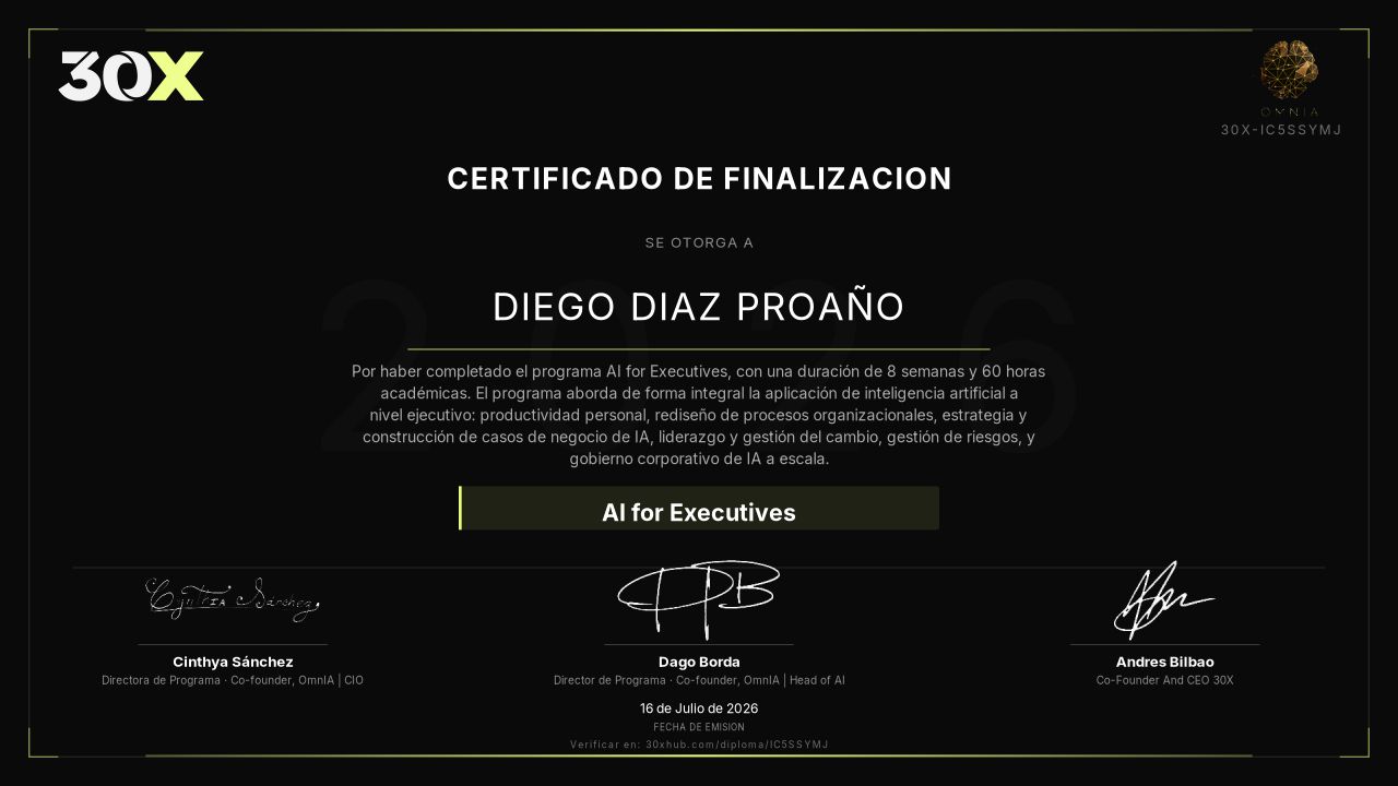 Diploma de AI for Executives