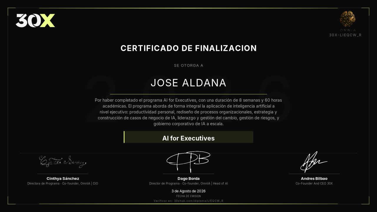 Diploma de AI for Executives
