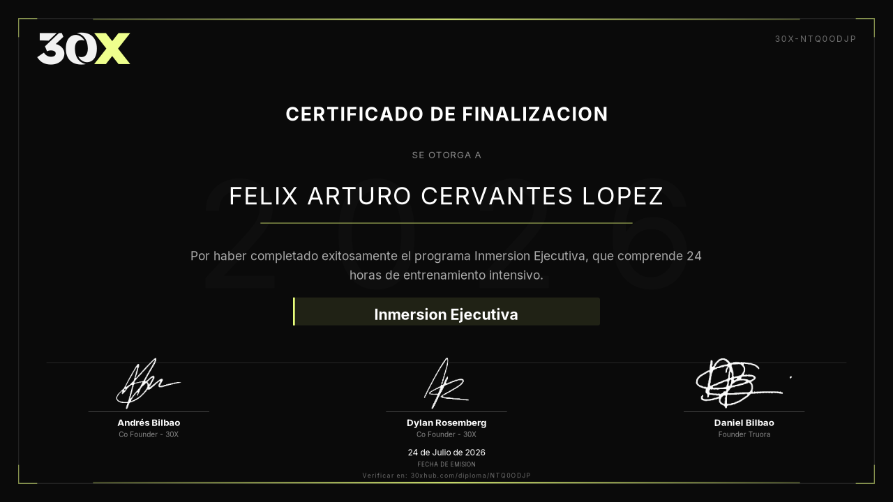 Diploma de Inmersion Ejecutiva