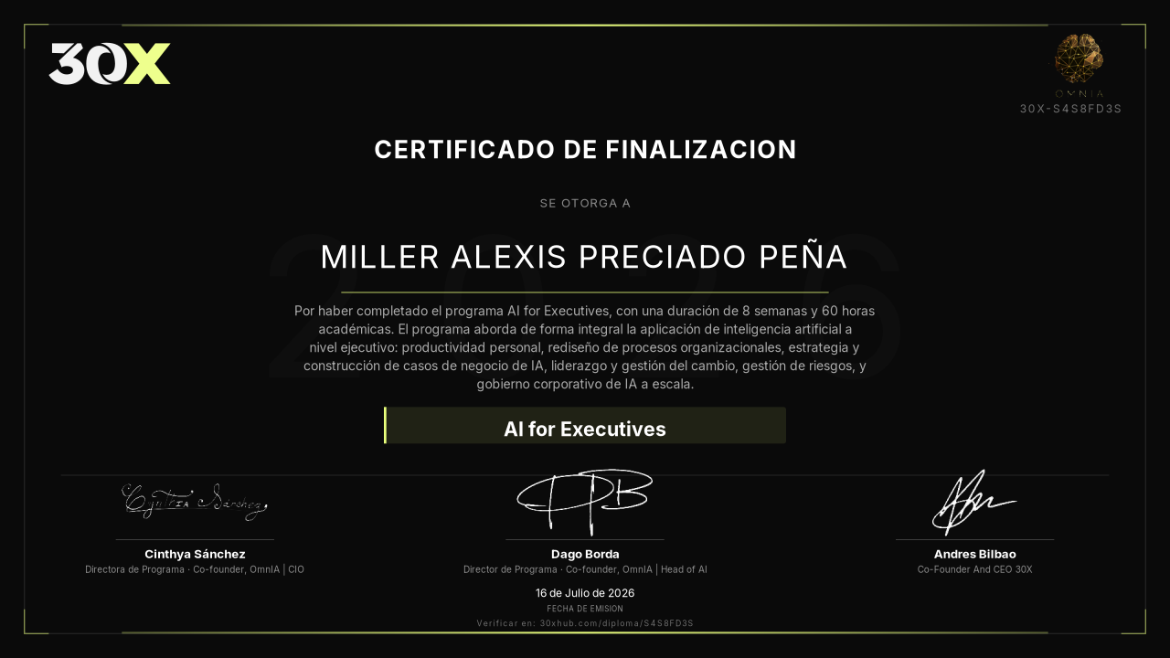 Diploma de AI for Executives